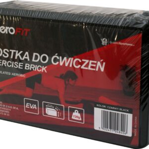 BLOK KOSTKA DO ĆWICZEŃ JOGI ENERO FIT czarna